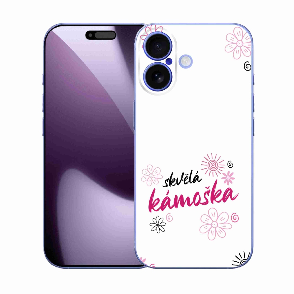Gélový kryt mmCase na iPhone 17 - skvelá kamoška biele pozadie
