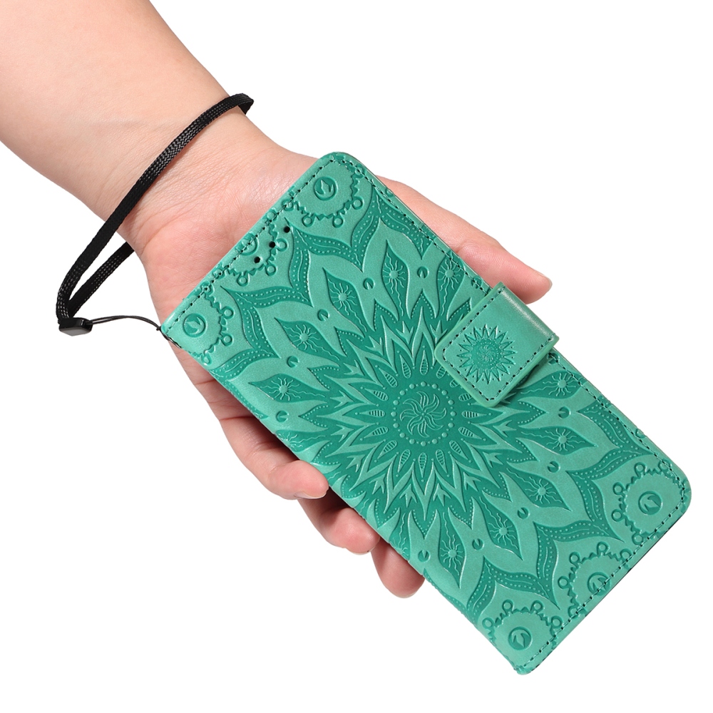 Sunflower knižkové púzdro na Xiaomi Redmi 15C 4G/5G (173mm) - modrozelené