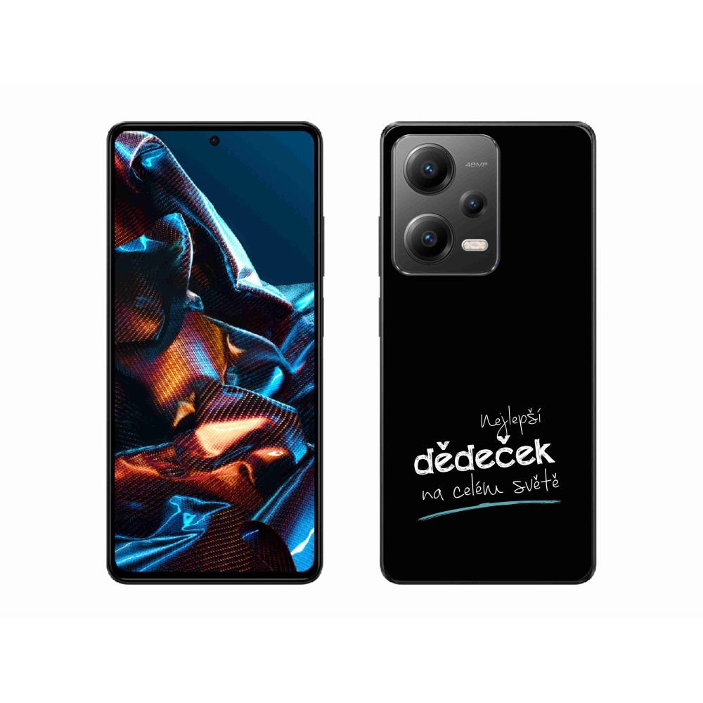 Gélový kryt mmCase na Xiaomi Redmi Note 12 Pro 5G - najlepší dedko 3 čierne pozadie