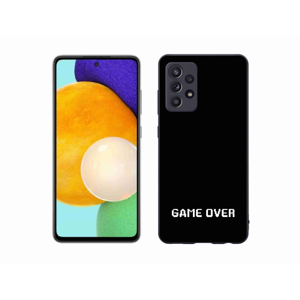 Gélový kryt mmCase na Samsung Galaxy A52/A52 5G - game over čierne pozadie