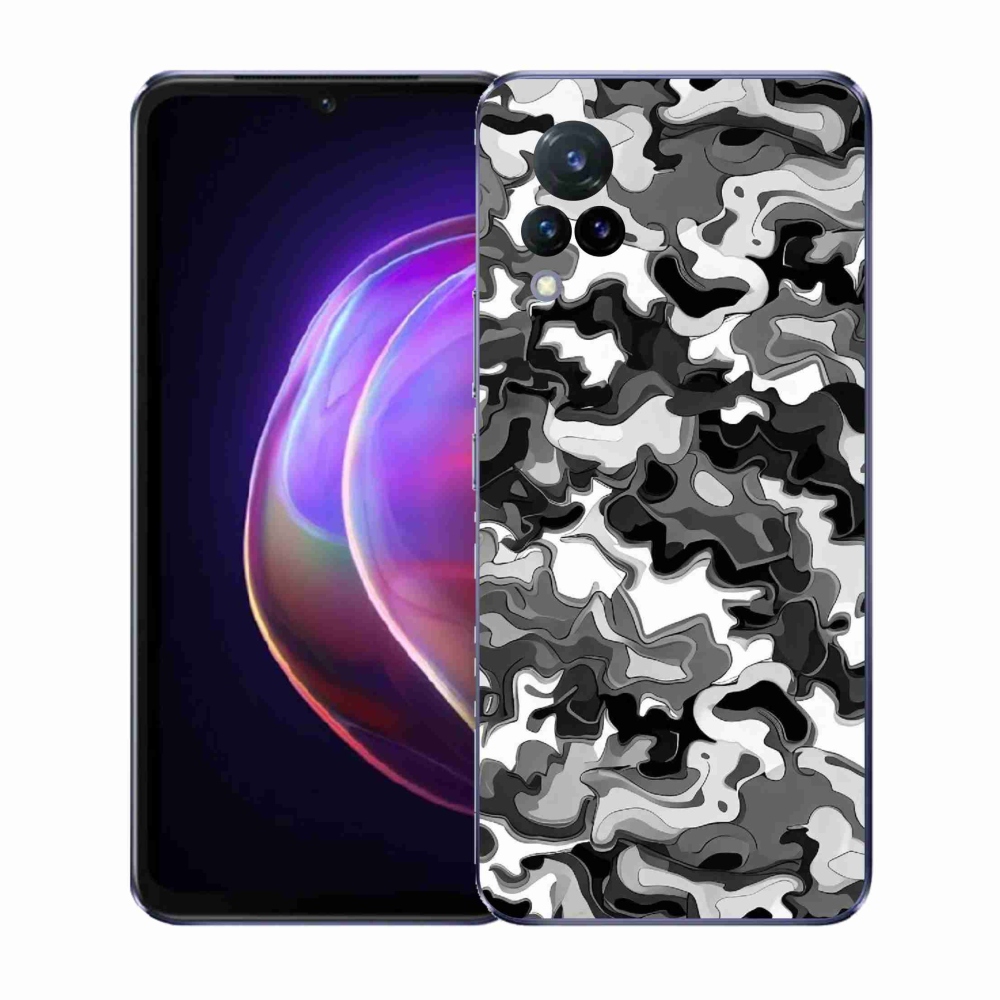 Gélový kryt mmCase na Vivo V21 4G/5G - maskáčový vzor 3