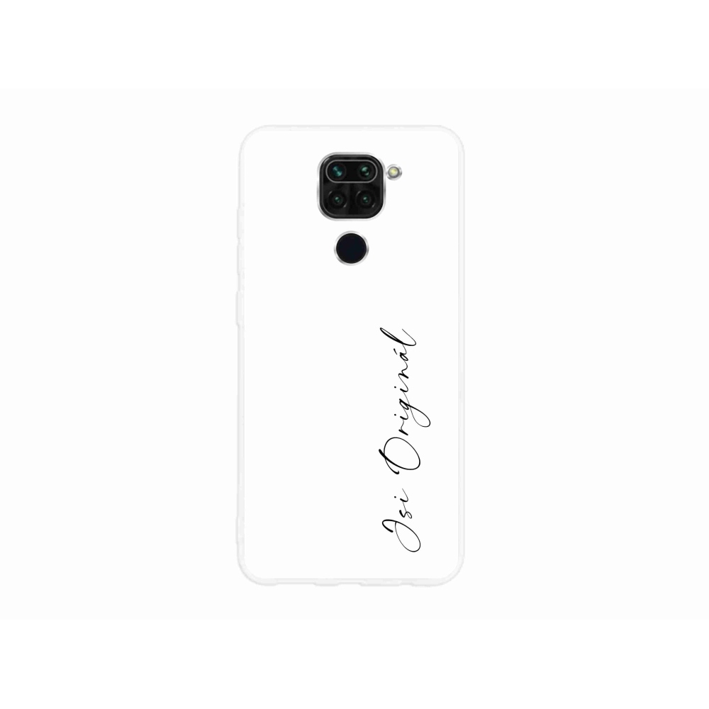 Gélový kryt mmCase na Xiaomi Redmi Note 9 - si originál biele pozadie