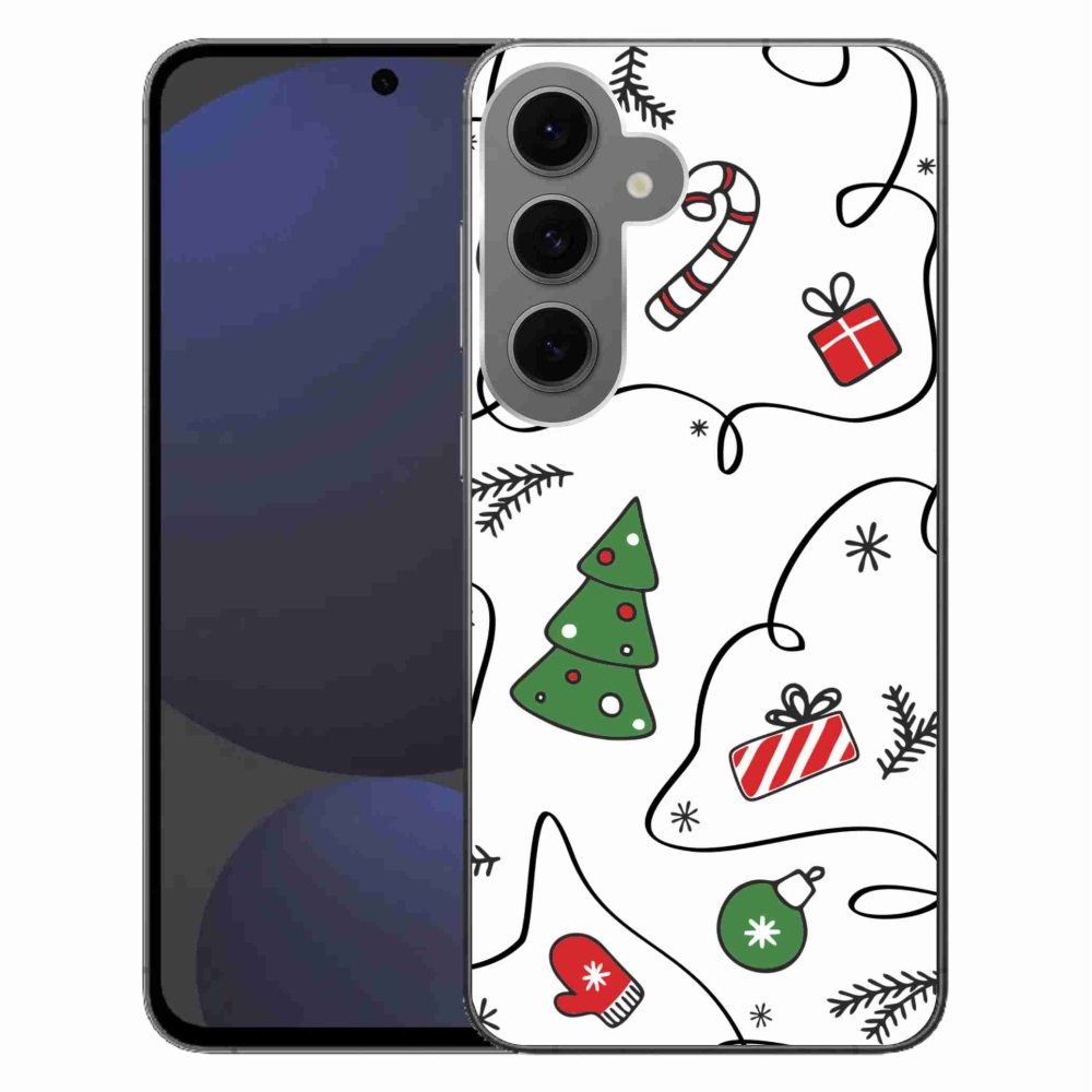 Gélový kryt mmCase na Samsung Galaxy S24 FE - vianočné motívy