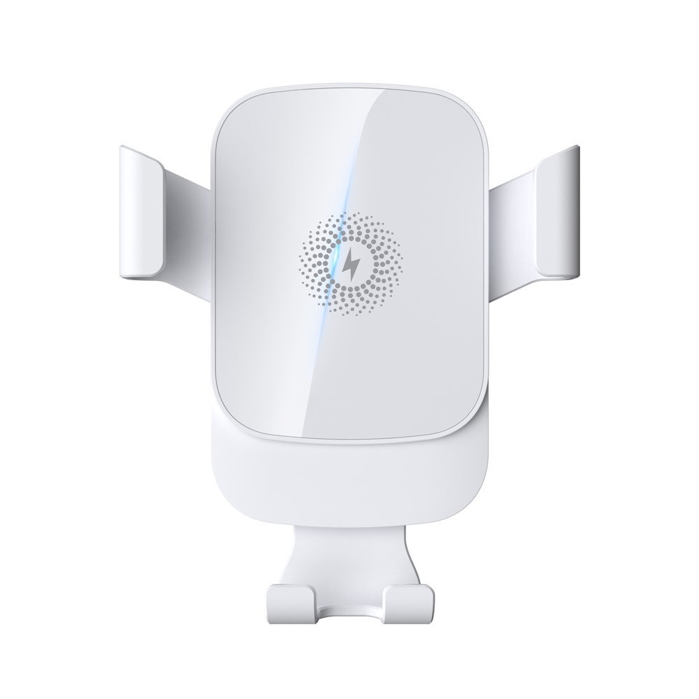 CF96 bezdrôtová nabíjačka do auta s držiakom do ventilácie 15 W - biela