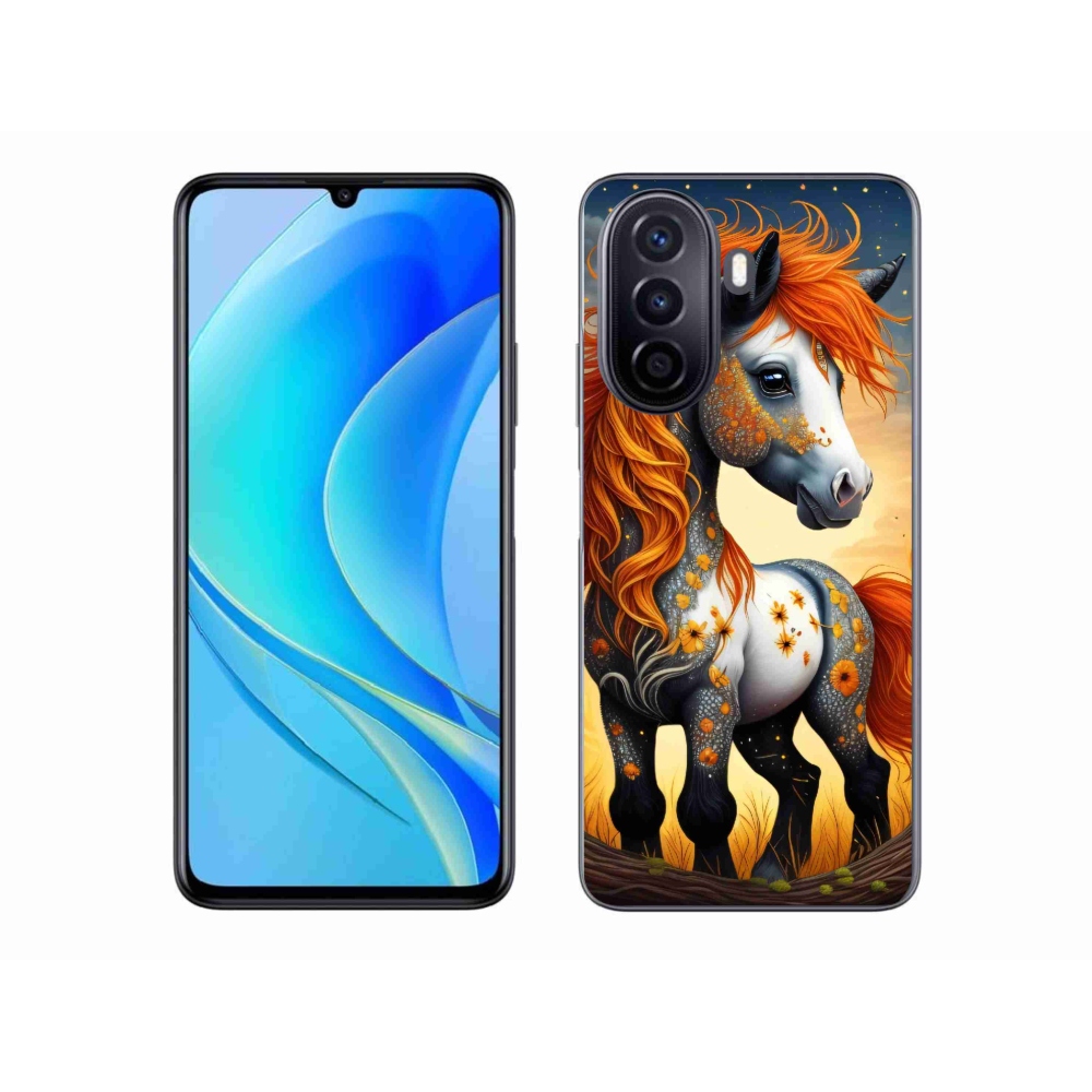 Gelový kryt mmCase na Huawei Nova Y70 - barevný poník