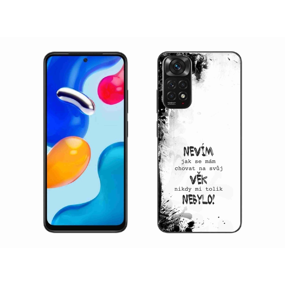 Gélový kryt mmCase na Xiaomi Redmi Note 11S 4G - vtipný text 14 biele pozadie