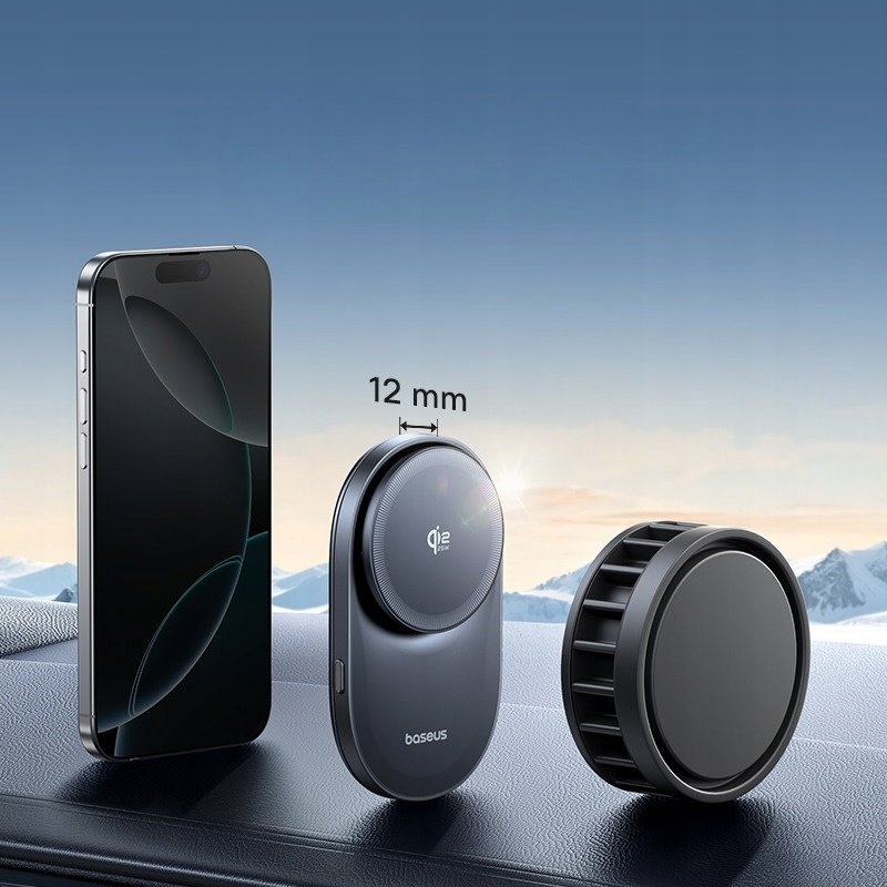 Baseus PrimeTrip VC2 Pro Chladiaci magnetický držiak do auta s bezdrôtovým nabíjaním 25W Cosmic Black