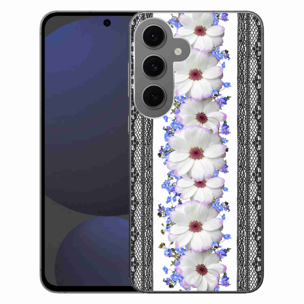 Gélový kryt mmCase na Samsung Galaxy S24 FE - kvety 8