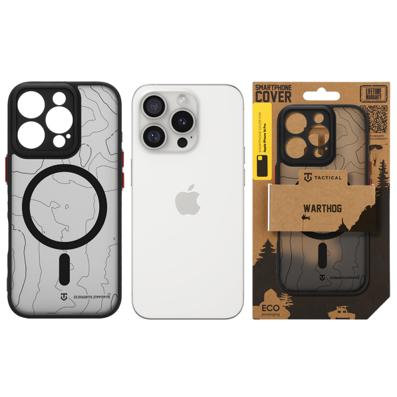 Tactical MagForce Warthog – puzdro pre Apple iPhone 16 Pro v farbe Asphalt