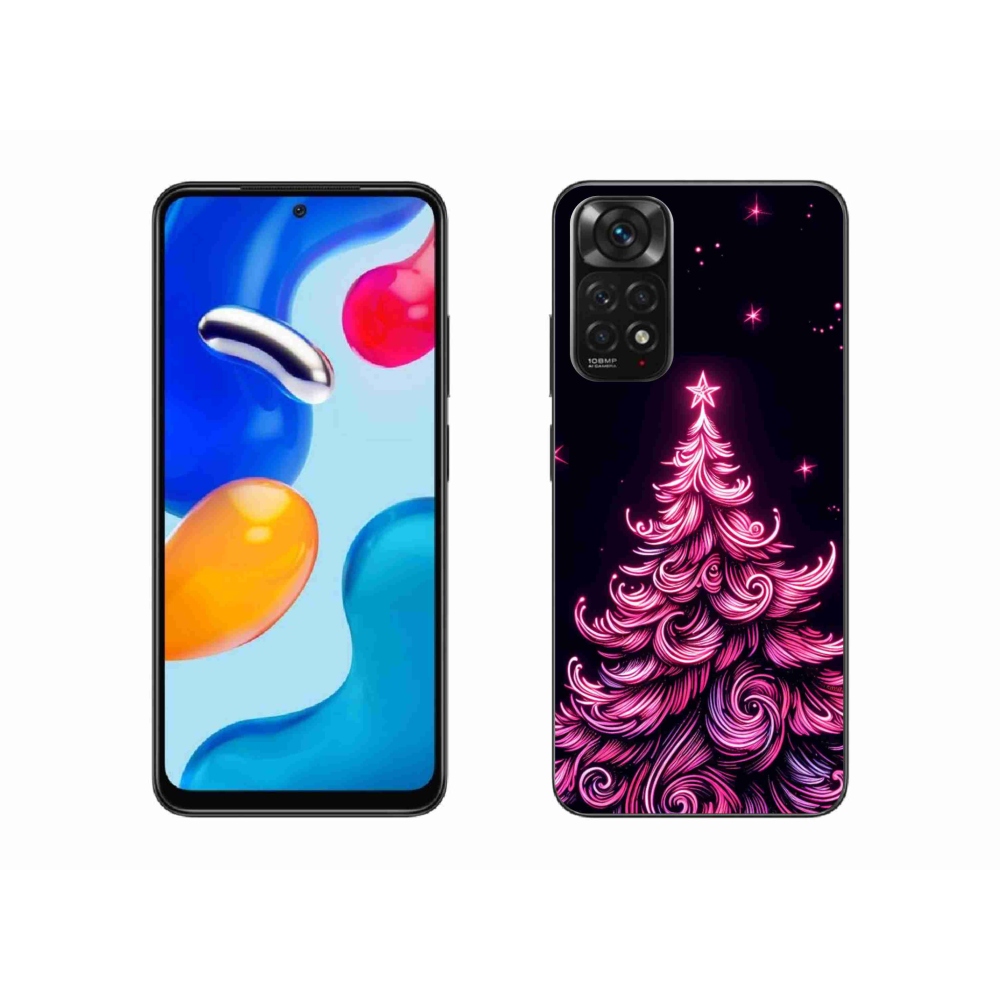 Gélový kryt mmCase na Xiaomi Redmi Note 11 4G - neónový vianočný stromček 2