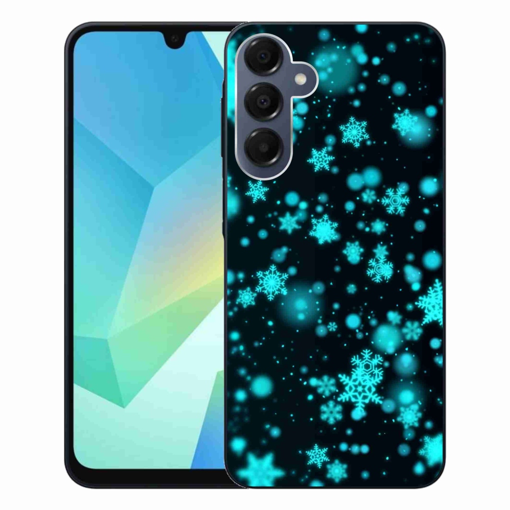 Gélový kryt mmCase na Samsung Galaxy A16 4G/5G - snehové vločky 1