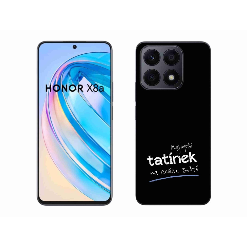 Gélový kryt mmCase na Honor X8a - najlepší otecko 4 čierne pozadie
