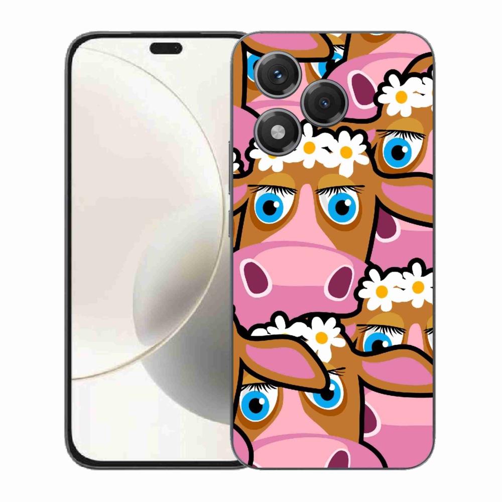 Gélový kryt mmCase na Honor 400 Lite - kreslené kravičky