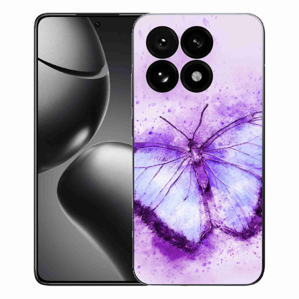 Gélový kryt mmCase na Xiaomi 15T - fialový motýľ