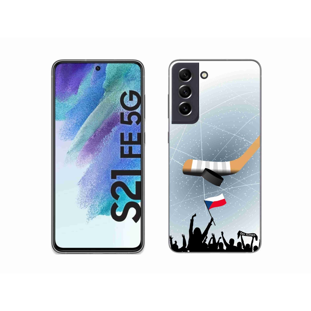 Gélový kryt mmCase na Samsung Galaxy S21 FE 5G - fanúšikovia hokeja