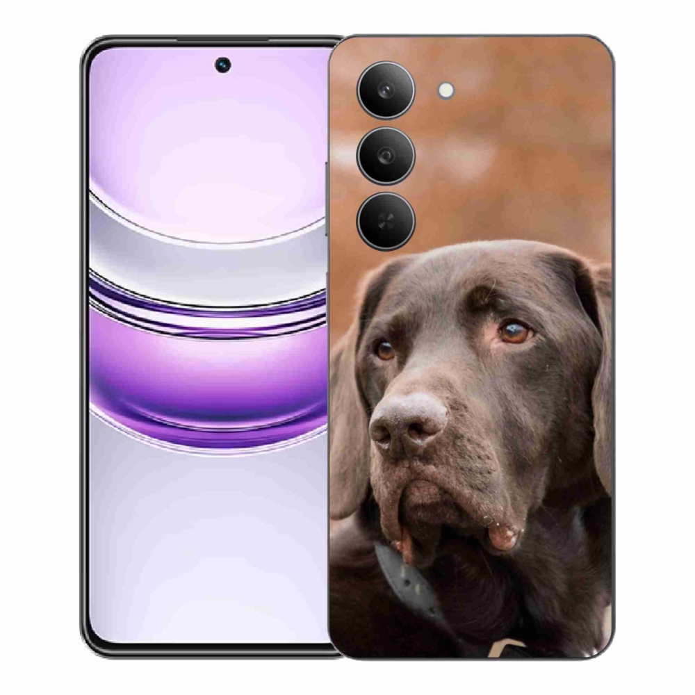 Gélový kryt mmCase na Realme 14x 5G - hnedý labrador