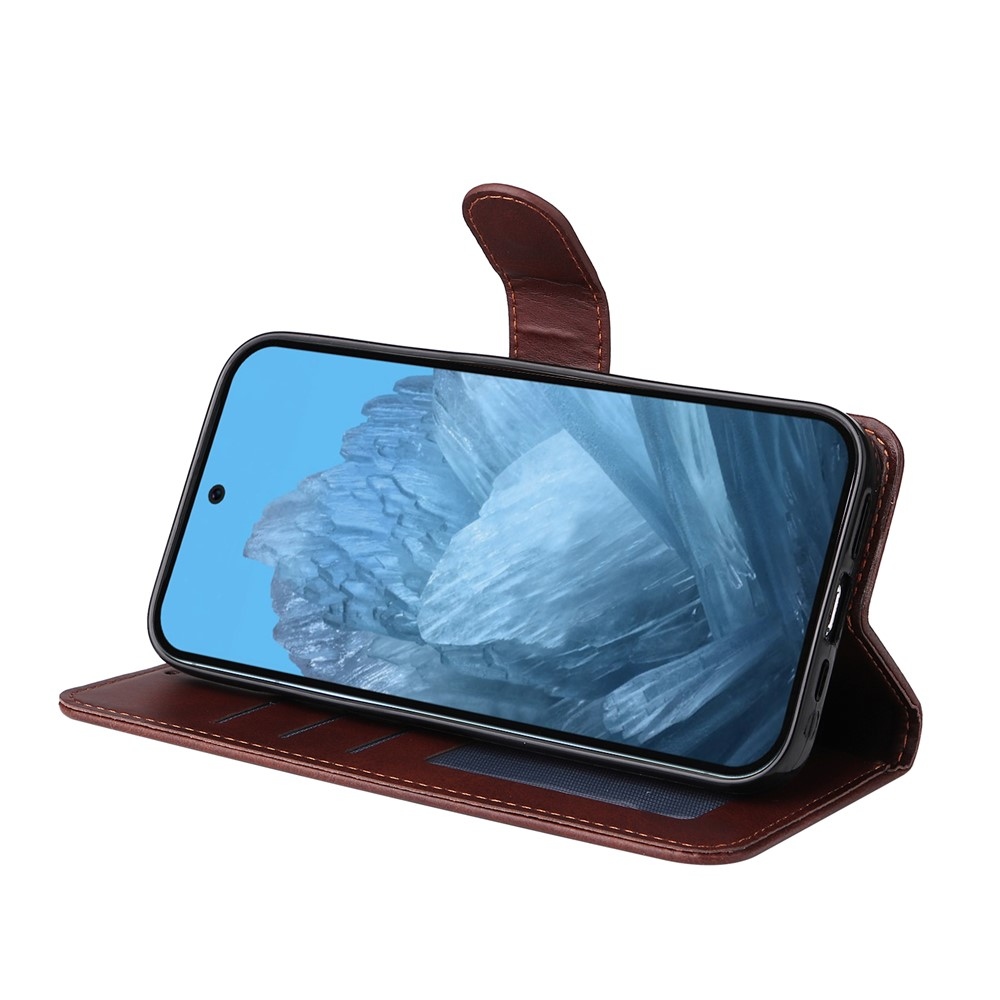 Clots knižkové puzdro na Google Pixel 10 Pro/Pixel 10/9 Pro/9 - hnedé