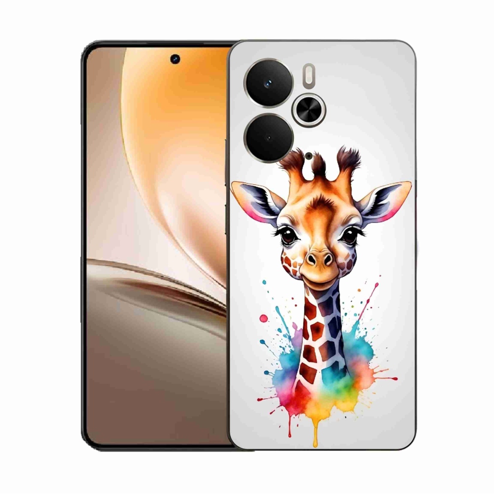 Gélový kryt mmCase na Realme 14 5G - žirafa 1
