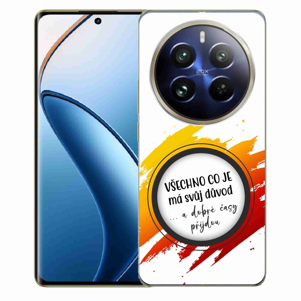 Gélový kryt mmCase na Realme 12 Pro 5G/12 Pro+ 5G - citát 3 biele pozadie