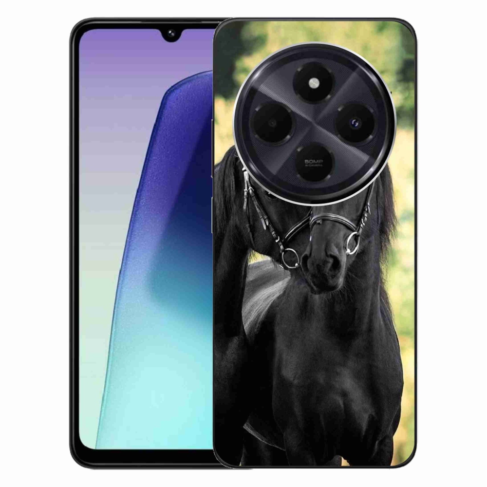 Gélový kryt mmCase na Xiaomi Redmi 14C/Poco C75 - dva čierne kone