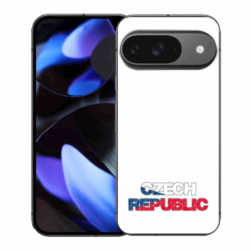 Gélový kryt mmCase na Google Pixel 9/9 Pro - Czech Republic biele pozadie