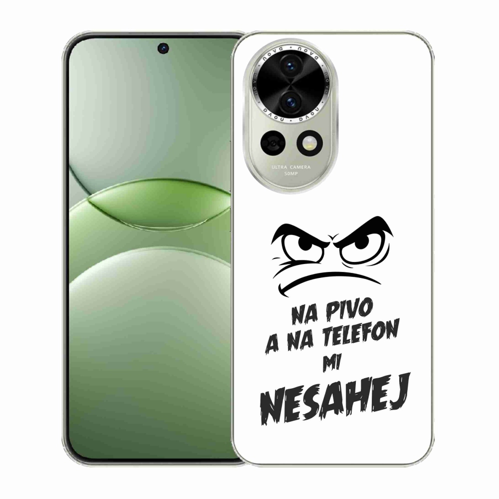 Gélový kryt mmCase na Huawei Nova 13 5G - pivný motív 2 biele pozadie
