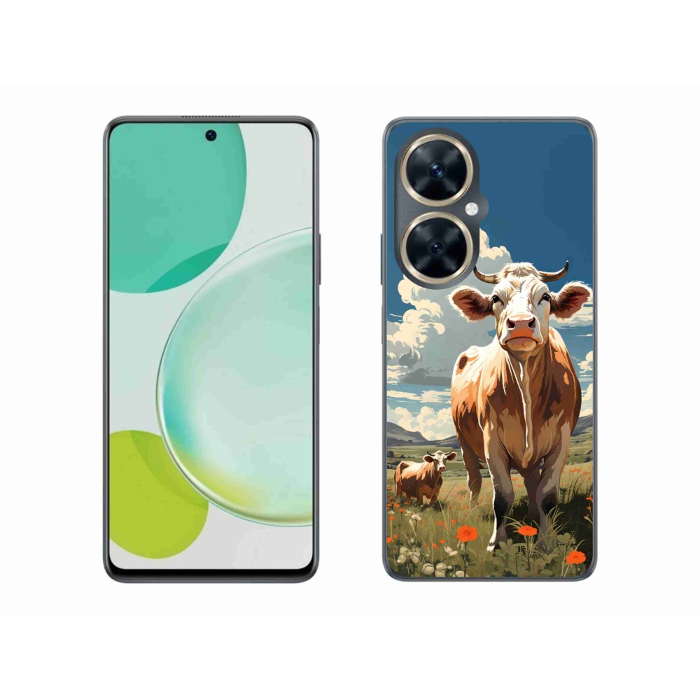 Gélový kryt mmCase na Huawei Nova 11i - kravy na lúke