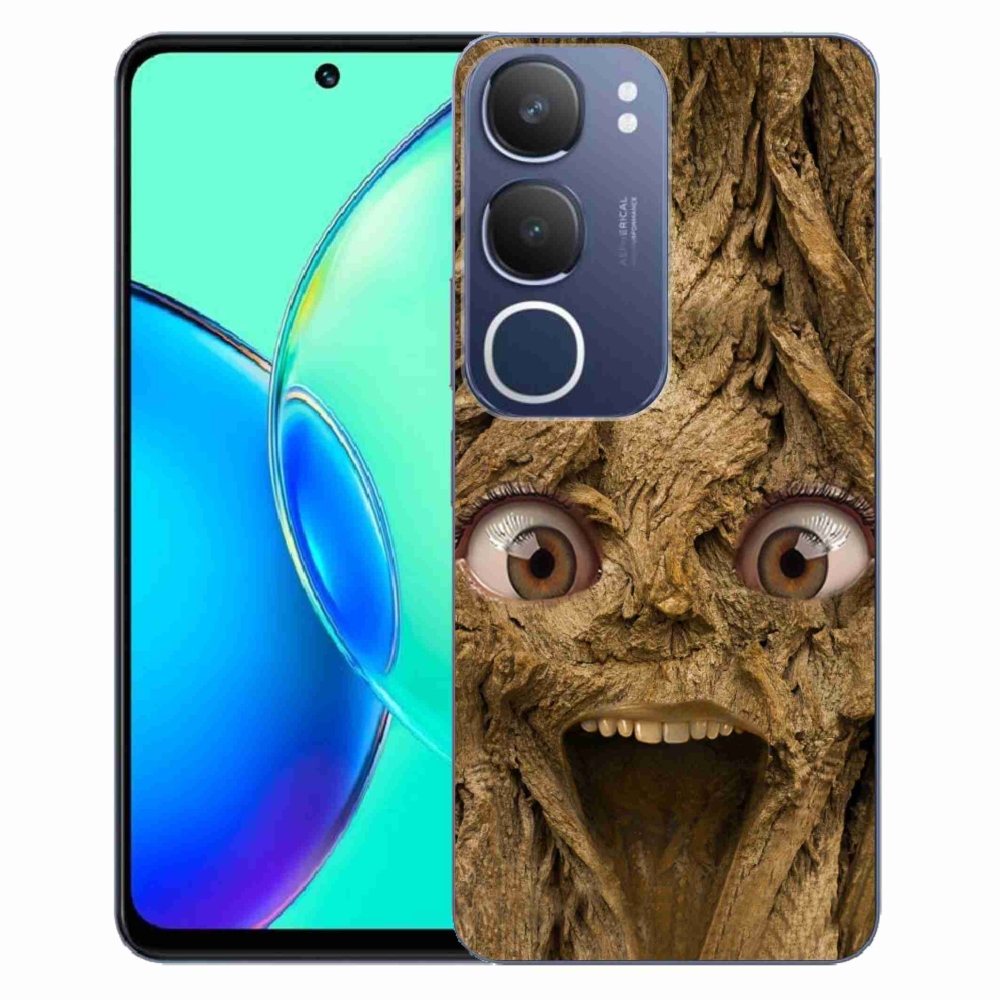 Gélový kryt mmCase na Vivo Y19s - veselý strom s očami