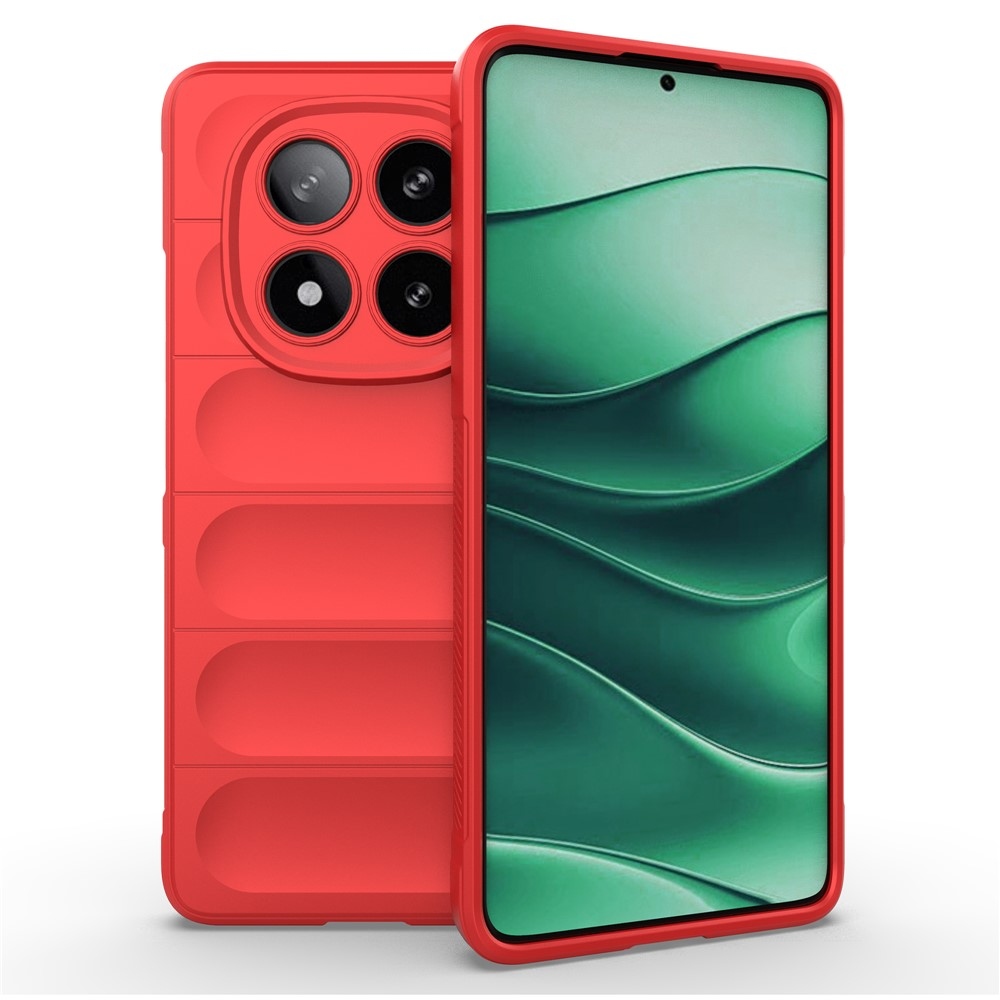 Rugg odolný gélový obal na Xiaomi Redmi Note 14 Pro 5G/Poco X7 5G - červený
