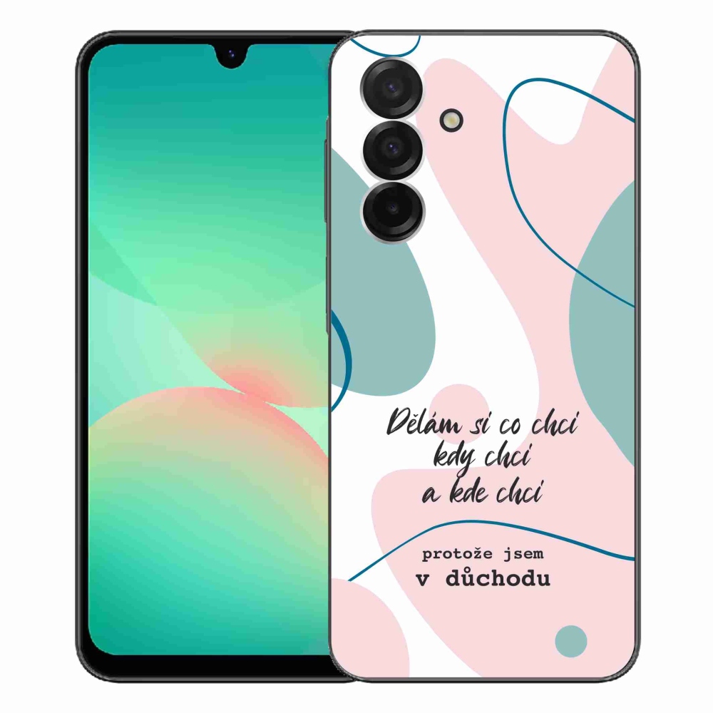 Gélový kryt mmCase na Samsung Galaxy A26 5G - vtipný text 10 biele pozadie