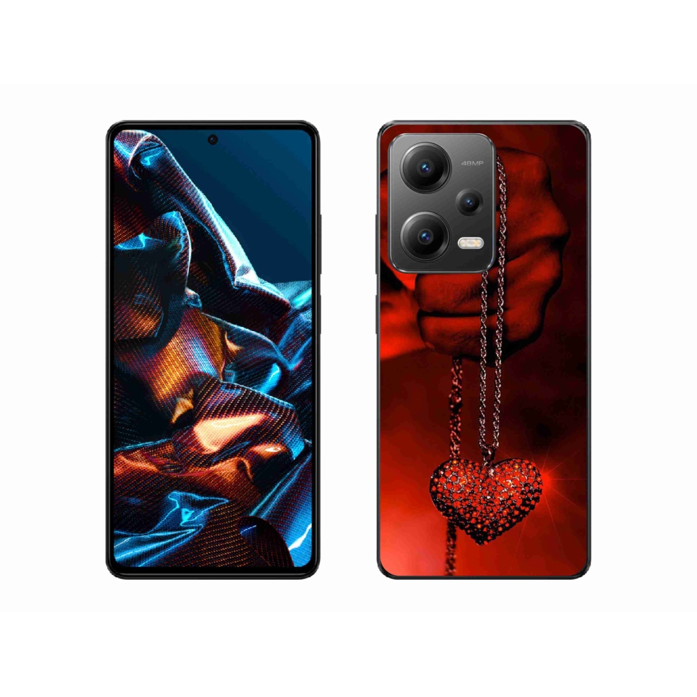 Gélový kryt mmCase na mobil Xiaomi Redmi Note 12 Pro 5G - náhrdelník