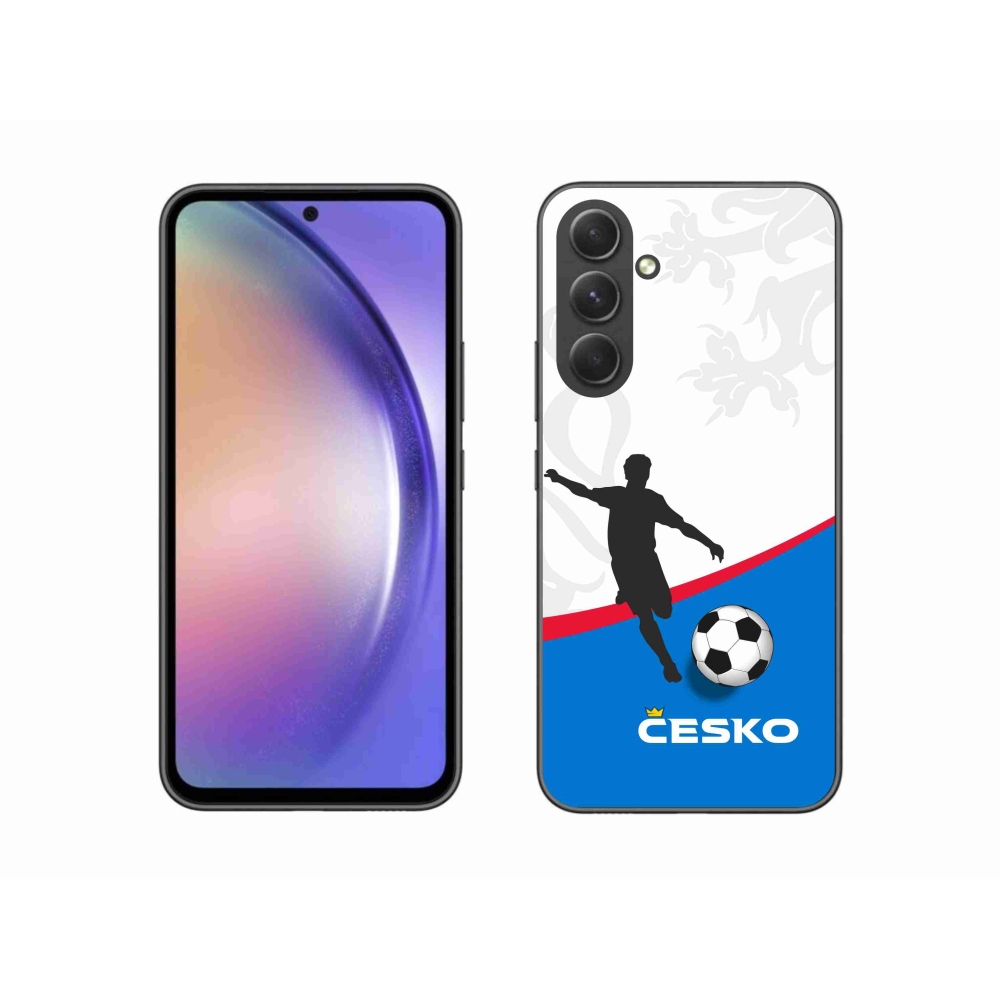 Gélový kryt mmCase na Samsung Galaxy A54 5G - futbal Česko 1