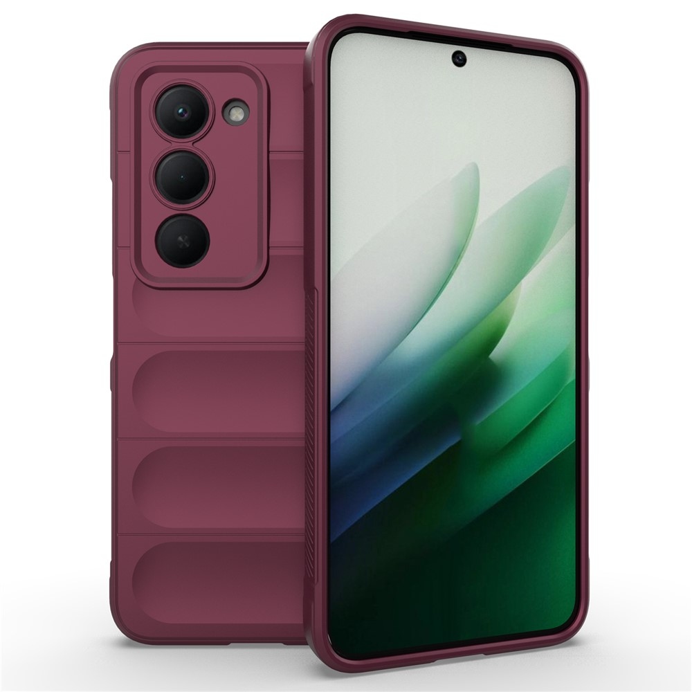 Rugg odolný gélový obal na Xiaomi Redmi 15 5G (169mm) - vínový