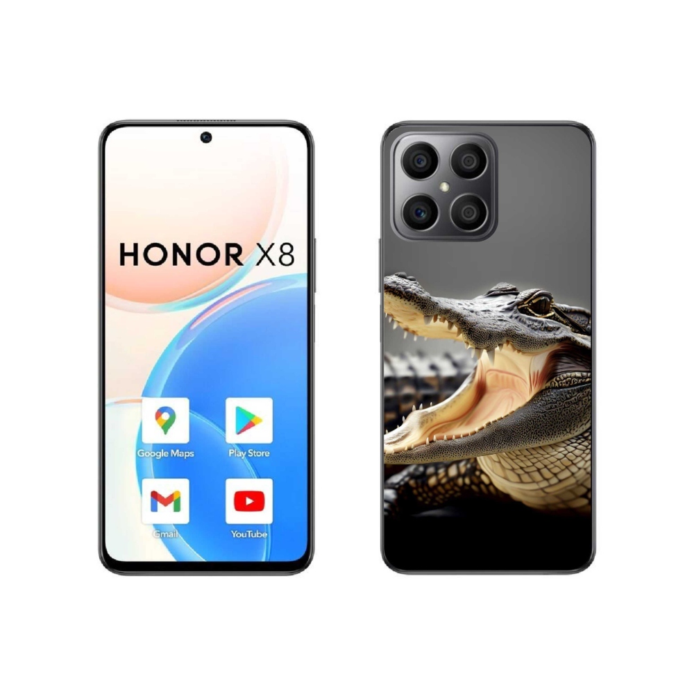 Gélový kryt mmCase na Honor X8 4G - krokodíl