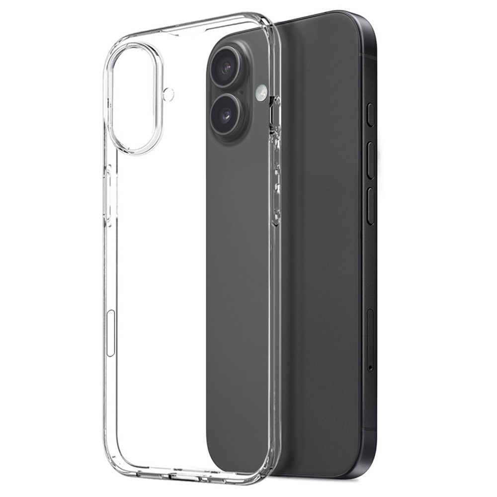 NORTHJO priehľadný gélový obal + tvrdené sklo na iPhone 17 - priehľadný