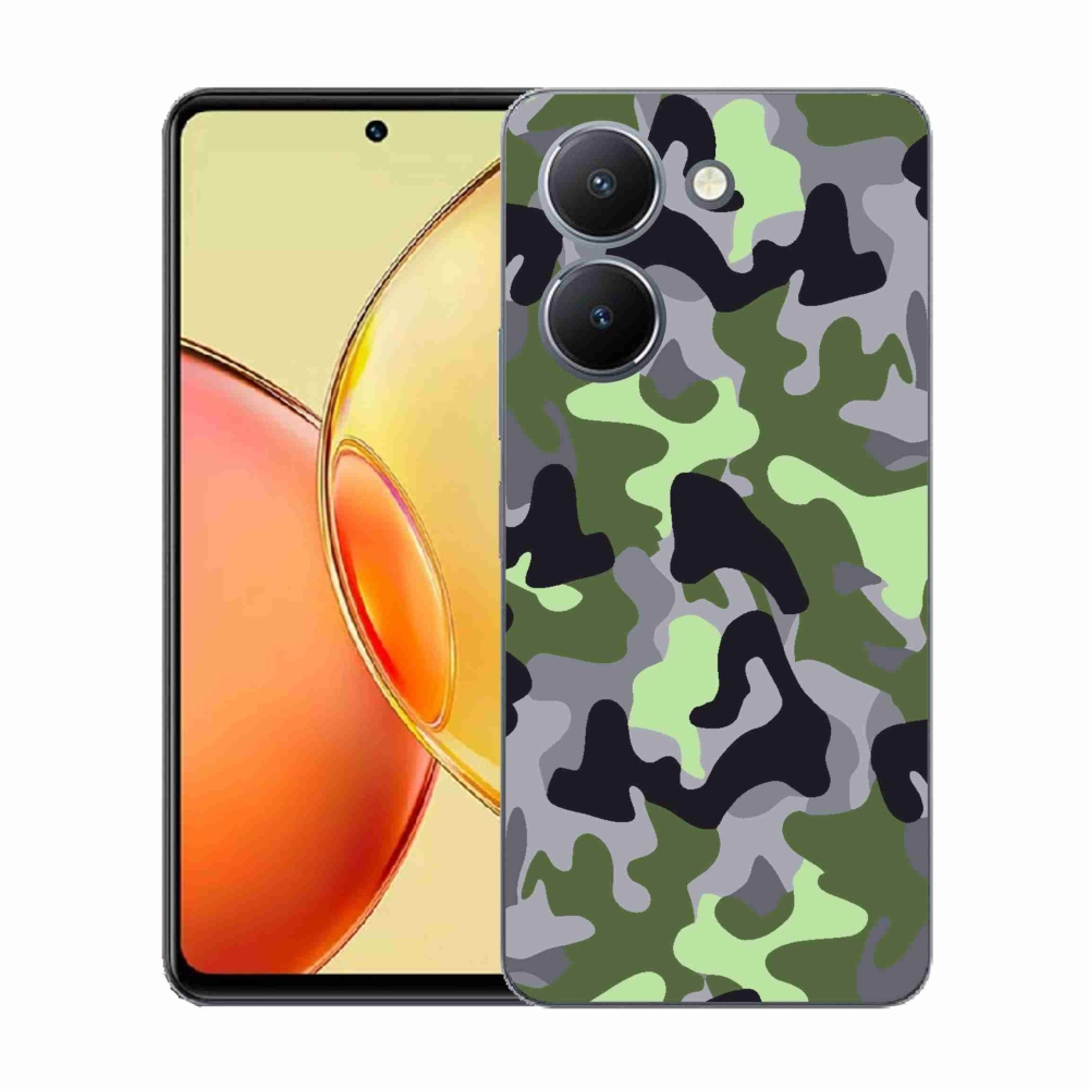 Gélový kryt mmCase na Vivo Y36 - maskáčový vzor 7