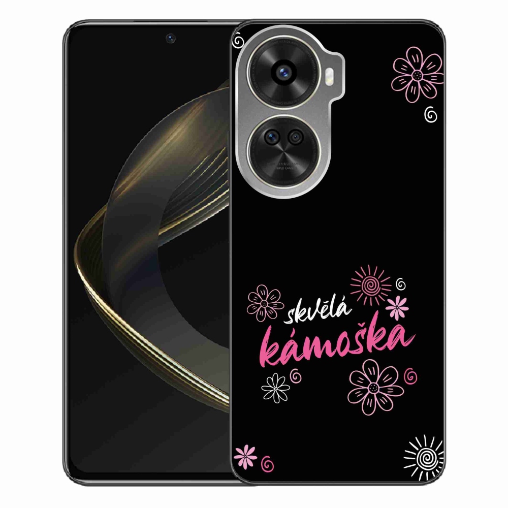 Gélový kryt mmCase na Huawei Nova 12 SE - skvelá kamoška čierne pozadie