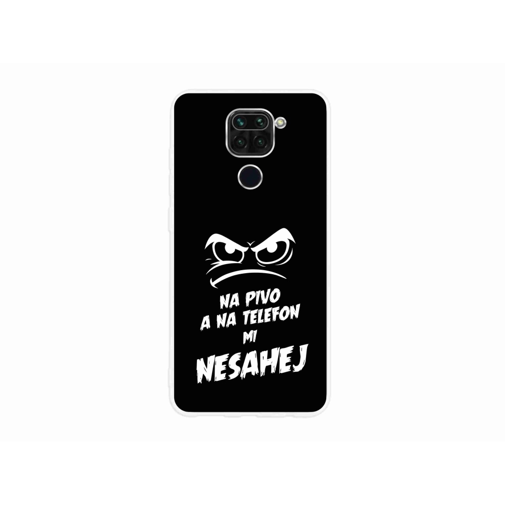 Gélový kryt mmCase na Xiaomi Redmi Note 9 - pivný motív 2 čierne pozadie