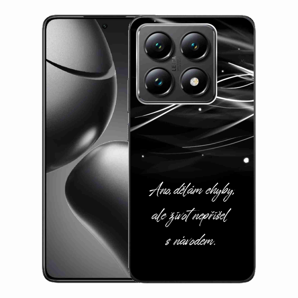 Gélový kryt mmCase na Xiaomi 14T - citát čierne pozadie