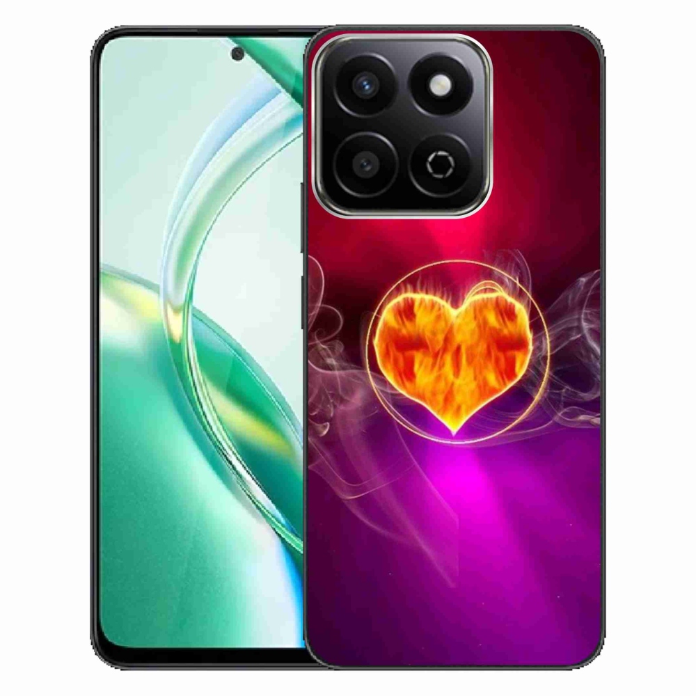 Gélový kryt mmCase na Honor 200 Smart 5G - ohnivé srdce