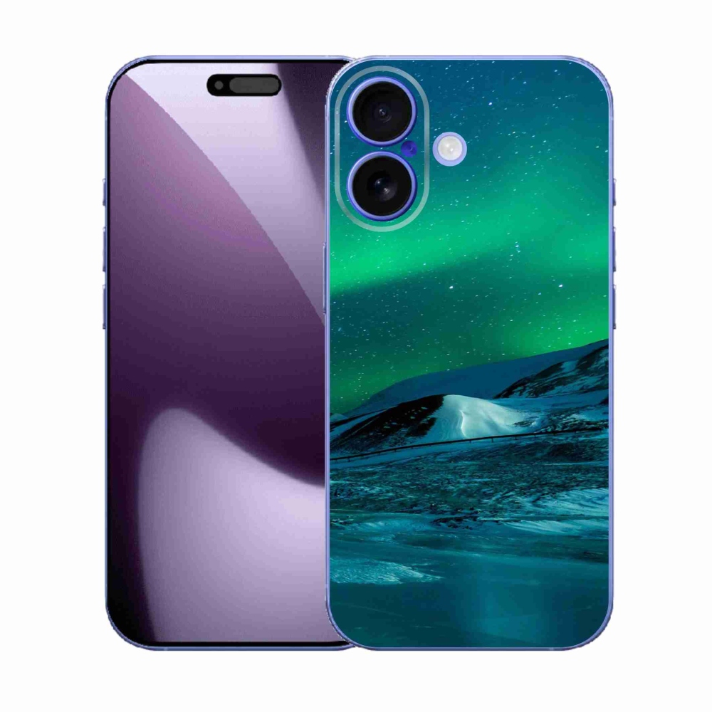 Gélový kryt mmCase na iPhone 17 - polárna žiara