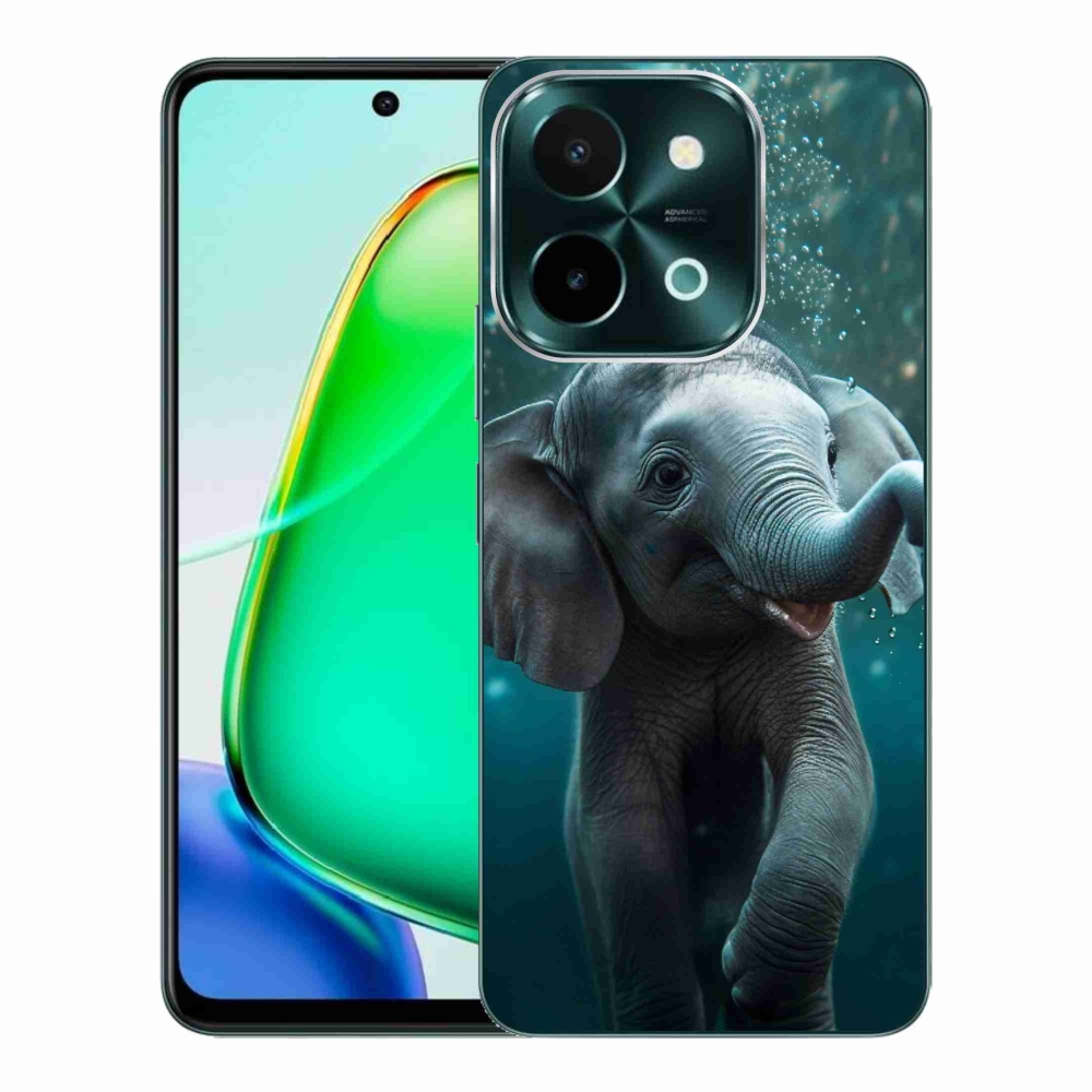 Gélový kryt mmCase na Vivo Y28 - sloník pod vodou