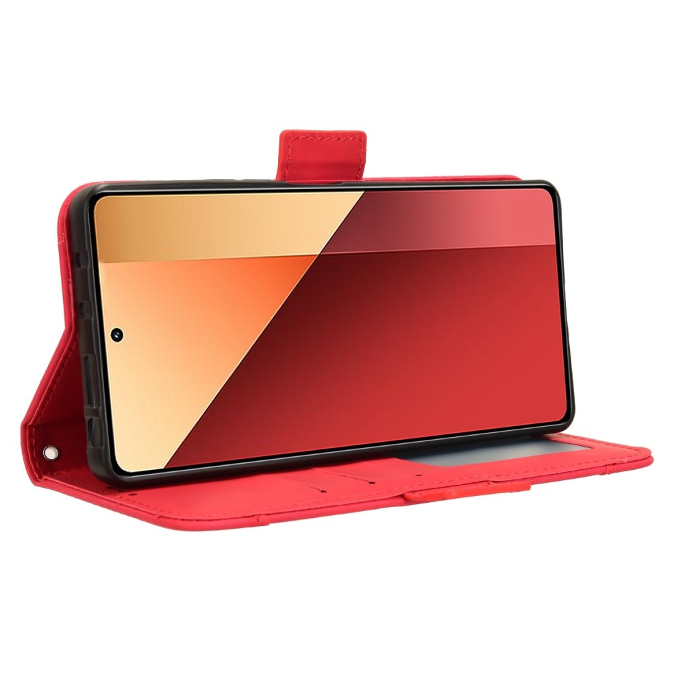 Cards knižkové púzdro na Xiaomi Redmi Note 14S/Note 13 Pro 4G/Poco M6 Pro - červené
