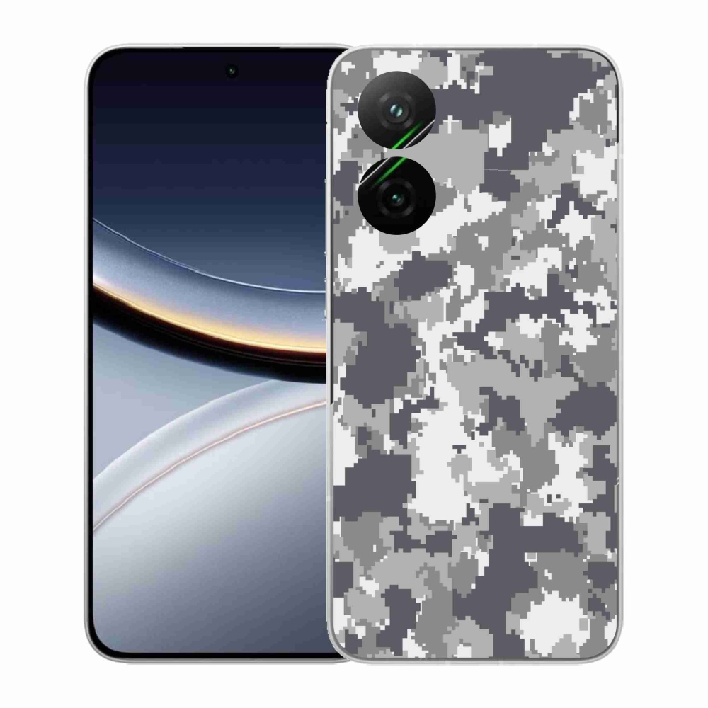 Gélový kryt mmCase na Xiaomi Poco F7 5G - maskáčový vzor 2