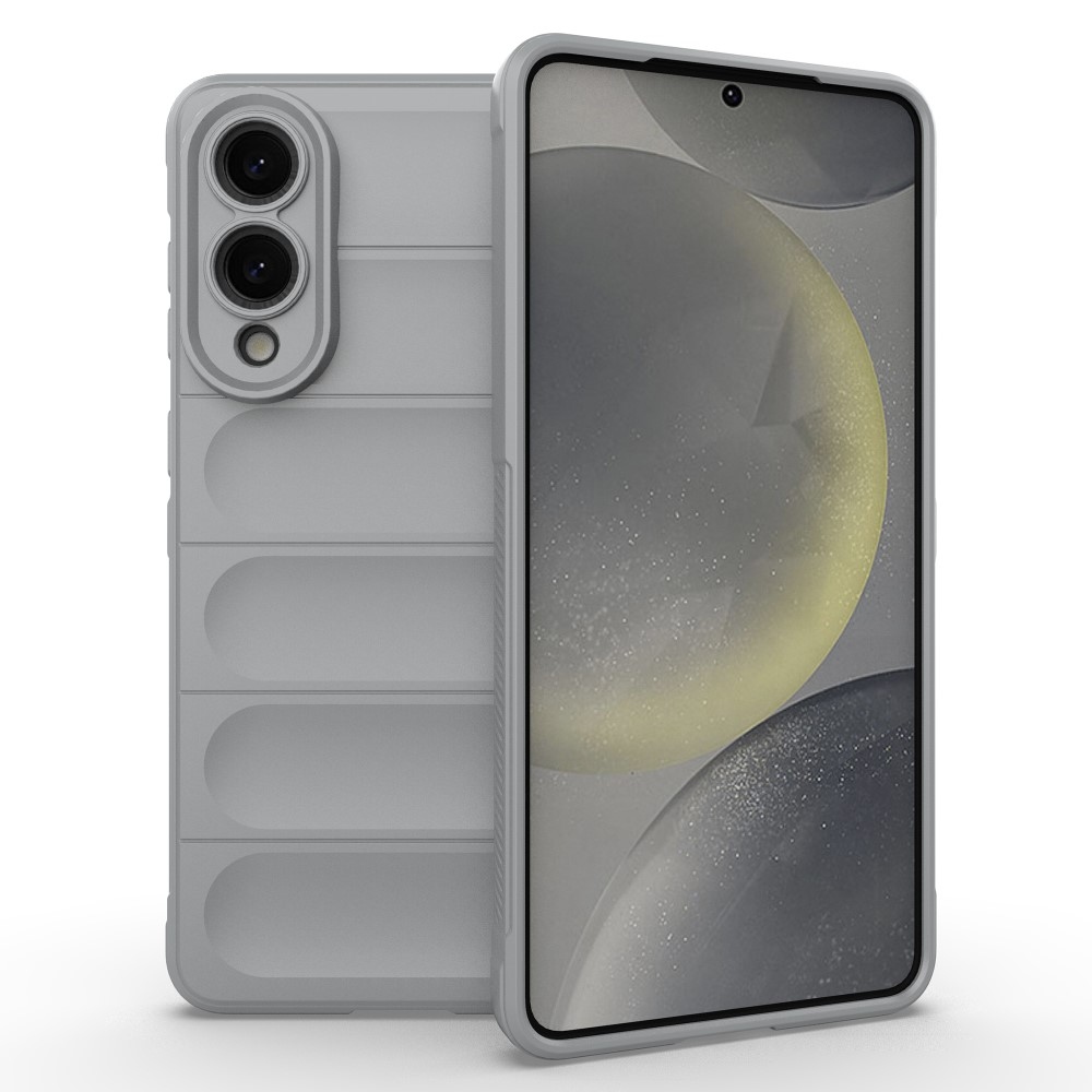 Rugg odolný gélový obal na Samsung Galaxy S25 Edge - svetlosivý