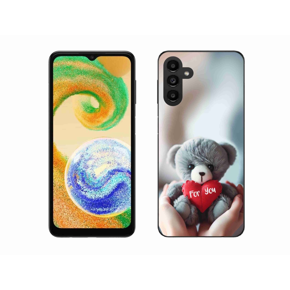 Gélový kryt mmCase na Samsung Galaxy A04s (164.7x76.7x9.1mm) - medvedík pre zamilovaných