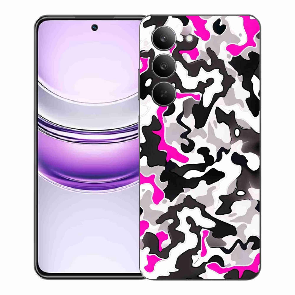 Gélový kryt mmCase na Realme 14x 5G - maskáčový vzor 5