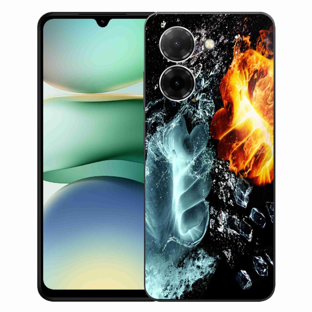 Gélový kryt mmCase na Xiaomi Redmi A5 (173.45x79.35x8.45mm) - voda a oheň