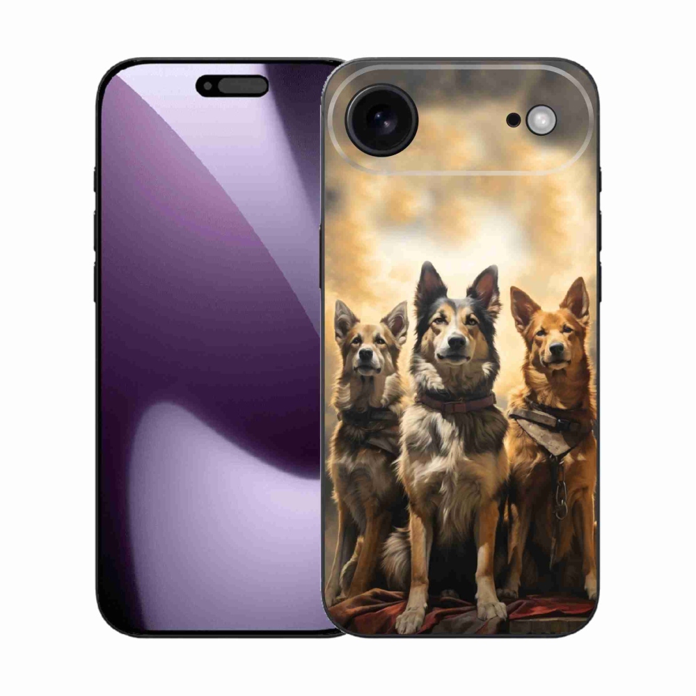 Gélový kryt mmCase na iPhone 17 Air - tri psy