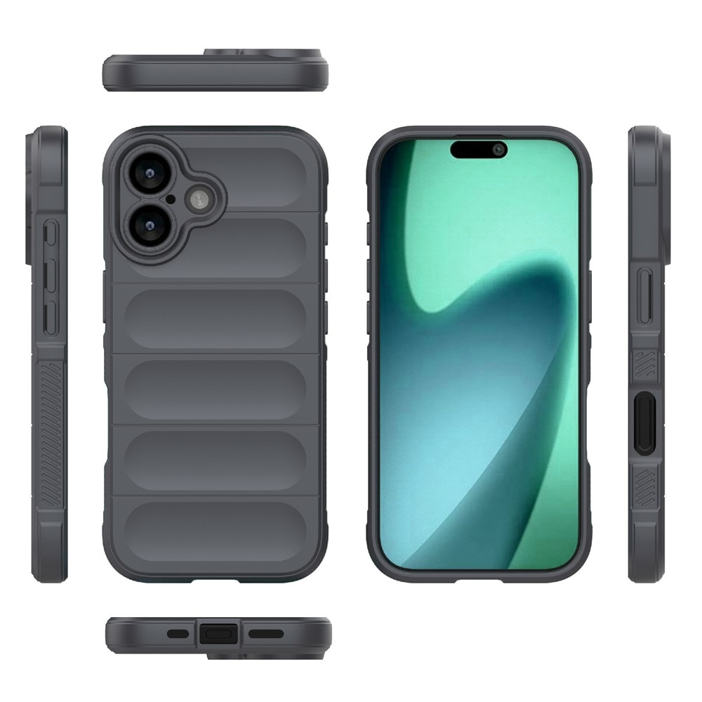 Rugg odolný gélový obal na iPhone 17 - tmavosivý